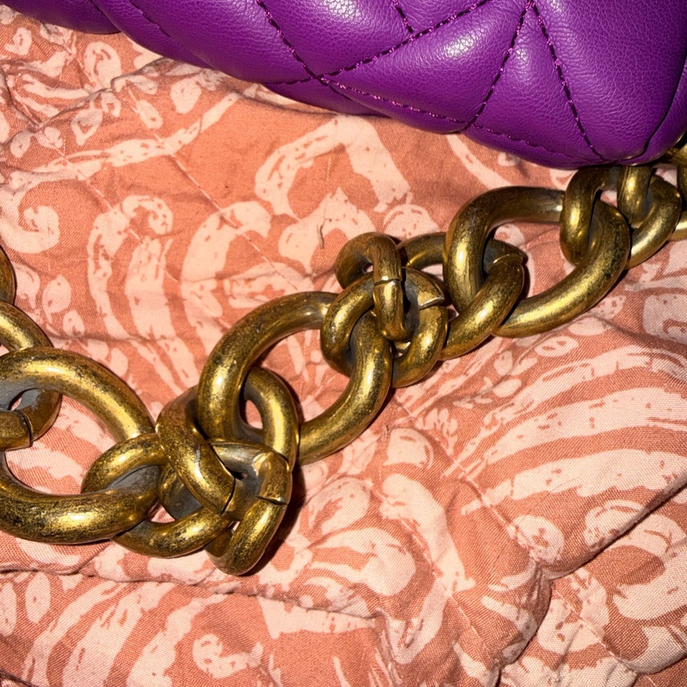 Zara Purple Quilted Crossbody Bag - Picture 4 of 4